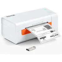 Vevor Etikettendrucker 200x79x83mm Thermodrucker 150mm/s Labeldrucker Versandetiketten Drucker Thermo-Direkt Edikettendruckgerät USB Automatische