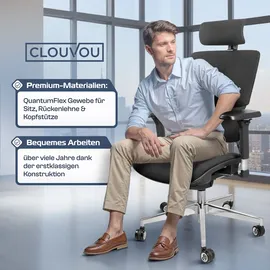 clouvou MasterSeat Ergonomisch Schwarz