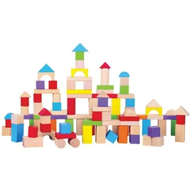 New Classic Toys Holzbausteine-BUNT-100 Teile