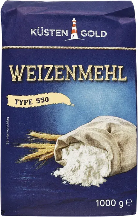 Küstengold Weizenmehl Type 550 1 kg