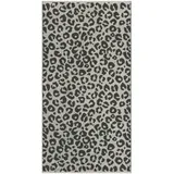 Cawö Duschtuch TWO TONE LEO, 80 x 150 cm - Basalt - Schwarz - Baumwolle - Leopardenmuster