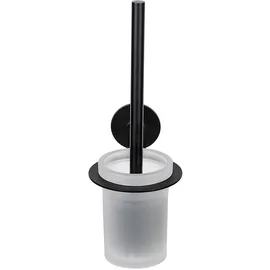 Wenko WC-Garnitur Turbo-Loc Modell Bivio Schwarz