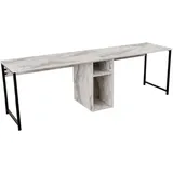 Skye Decor Contemporary and Practical Study Desk, Freesia, Black, 240 x 60 | 100% Melamine Coated Particle Board| Perfect for Modern Home Office & Study Spaces, Elegant and Functional Design