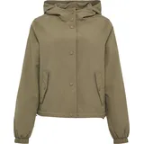 QS Nylon-Jacke mit Kapuze und verstellbarem Saum - olive - XL