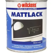 Wilckens Kunstharzlack Mattlack Schwarz 0,75 l
