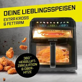 GOURMETmaxx Heißluftfritteuse 7L schwarz