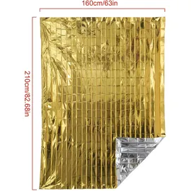 Leina-Werke KFZ-Rettungsdecke 160 x 210 cm silber/gold