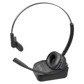 SBS Kabelloses Mono-Headset mit Ladestation Schwarz