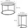 Vicco Couchtisch-Set Ottawa Weiß Marmor-Optik 2 Teile