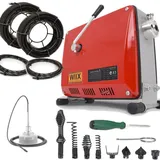 XIIW Rohrreinigungsgerät 39,5m Spirale 500W Rot 8 St.
