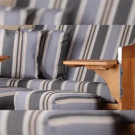 bene living Schleswig Pinie Zweisitzer PE mokka Modell 555