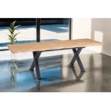 Trelevo® Esstisch Swan - X-Gestell braun 180 cm x 77 cm x 90 cm