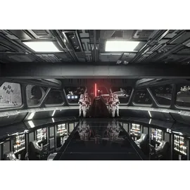 KOMAR Vlies Fototapete - STAR WARS Destroyer Deck - Größe 400 x 260 cm - Darth Vader, Commando, Kinderzimmer, Tapete