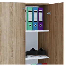 VCM Lona Aktenschrank 70 x 40 x 110 cm braun