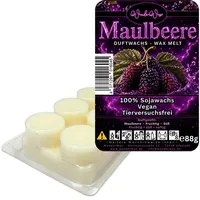 WonderWax Duftwachs WonderWax® Duftriegel 6 x Duftwachs Kreise Weiß, 100% Sojawachs (Maulbeere), Duftrichtung: Maulbeere