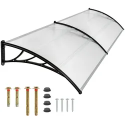 TECTAKE Vordach transparenttransparent