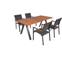 Garden Pleasure Sitzgruppe DAVINA, anthrazit Kunststoff, Metall, 5-teilig