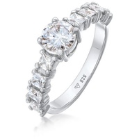 Elli Elli Ring Zirkonia Verlobung Eternity 925 Silber Ringe Damen