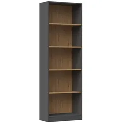 ibonto Bücherregal Elegantes Aufbewahrungsregal Wohnzimmermöbel für Wohnzimmer