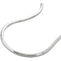 GALLAY Kette 1,3mm Schlangenkette fünfkantig diamantiert Silber 925 50cm