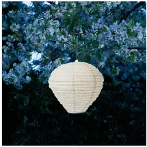 MARELIDA Lampion Solar weiß D: 30cm H: 30cm 1er Set