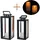 Marrakesch Orient & Mediterran Interior LED Laterne 38 cm/30 cm schwarz