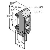 Turck Winkellichttaster VS1AN5C20