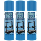 mixoutlet 3er Pack 3D-Drucker Haftstift Kleber Klebestifte für sicheres Haften von PLA/AB