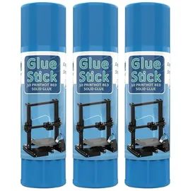 mixoutlet 3er Pack 3D-Drucker Haftstift Kleber Klebestifte für sicheres Haften von PLA/AB