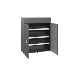 Möbel Boss Multischrank-System 80 x 98 x 40 cm grau / grau