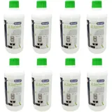 8er Pack DeLonghi Entkalker EcoDecalk für Kaffevollautomaten DLSC500 / 8004399329492 - 500ml