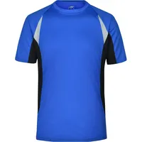 James & Nicholson Funktions-Laufshirt JN391, - XL - royal/black