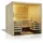 InfraWorld Sauna Panorama - Elementsauna mit Glasfront-210 x 210 cm-Ohne Ofen/Steuerung