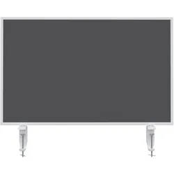 Magnetoplan Holtz Tischtrennwand VarioPin - 80x50cm - doppelseitig - 1 Seite Whiteboard-Oberfläche - 1 Seite Filz-