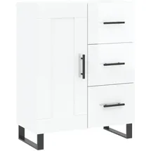 vidaXL Sideboard 69,5 x 90 x 34 cm Hochglanz-Weiß