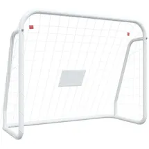 vidaXL Fußballtor Mit Netz Weiß 125x96x60 Cm Stahl & Polyester - Vidaxl