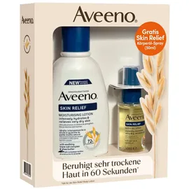 Aveeno Skin Relief Bodylotion 300ml + gratis Öl 50ml Giftset