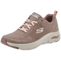 SKECHERS Damen Arch FIT-Comfy Wave Sneaker, Braun, 38 EU