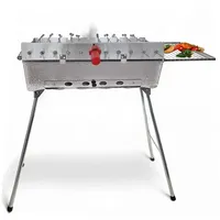 Grillpeter Schaschlikgrill Mangal Astana Deluxe mit 11 Spieße &