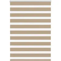 VidaXL Zebrarollo Sandbraun 105x100 cm Stoffbreite 100,9 cm Polyester