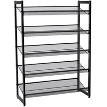 Songmics Schuhregal 74 x 104 x 30,7 cm schwarz