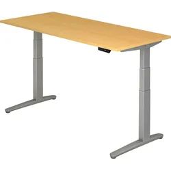bümö elektrisch höhenverstellbarer Schreibtisch 180x80 cm mit Memory-Steuerung - Design Schreibtisch höhenverstellbar elektrisch, elektrischer