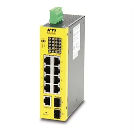 KTI Networks KTI KGS-1060-HP 10-Port Ind.Giga PoE-Sw. DIN Rail, 8x RJ45, 2x 100/1000SFP (KGS-1060-HP)