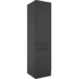 yourkitchen Vorratsschrank Jazz 50 x 57 x 212 cm Schwarz