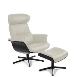 CONFORM Sessel Timeout Relaxsessel mit Hocker - Fantasy White