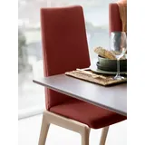 Stressless® Polsterstuhl Laurel, High Back, Größe M, mit abgerundeten Beinen in Eiche gekalkt rot