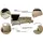 trends by hg Wohnlandschaft Polyester U-Form 3-Sitzer Braun
