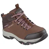SKECHERS Damen Trego Trail Destination Wanderschuh, Braunes Synthetik-Textil-Besatz, 38 EU