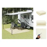 vidaXL Campingteppich Creme 4x3 m