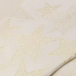 Jacquard "Sternenhimmel", natur/gold